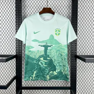 2025 Brazil Cristo Redentor Green Special Edition T-Shirt Football Apparels Soccer AAAAJersey Y 4