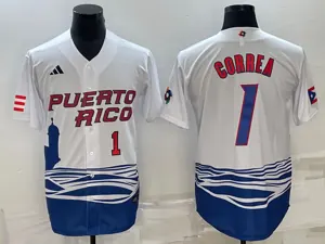 White Puerto Rico 2023 World Cup Baseball Jerseys 26