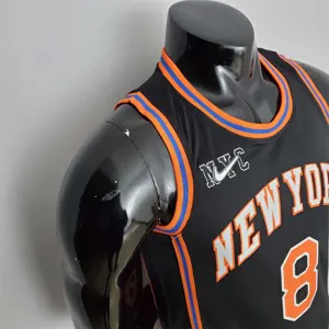 2022 Season Walker#8 Knicks Urban Edition Black NBA Jersey 2