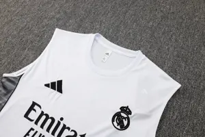 25-26 Real Madrid White Training Vest Soccer AAAAJersey Yupoo 3