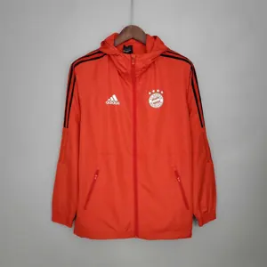 21-22 Bayern Red Windbreaker