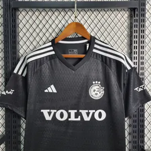 23-24 Maccabi Black away size S-4XL Soccer Jersey 4