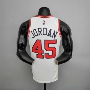 75th Anniversary Jordan #45 Bulls White 2