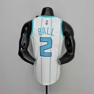75th Anniversary Ball #2 Charlotte Hornets White NBA Jersey 8