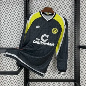 95-96 Dortmund Away Retro Kit Long Sleeve Vintage Shirt AAAAJersey Supplier Yupoo