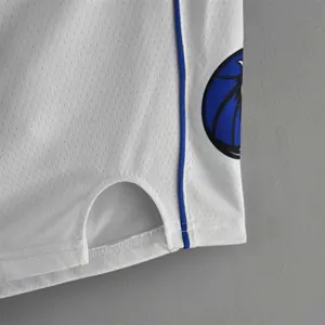 Dallas Mavericks NBA Shorts White 3