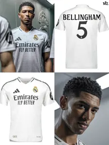 24-25 Real Madrid Home Kit Player Version Shirt With All Kind of Badges Soccer AAAAJerseys Yupo 5