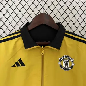2024 Manchester United Trench Coat Reversible Windbreaker Jacket Soccer AAAAJersey Yupoo 8