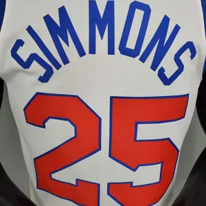 2021 76ers cursive retro limited SIMMONS#25 white 8