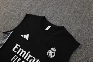 25-26 Real Madrid Black Training Vest Soccer AAAAJersey Yupoo S-2XL 1