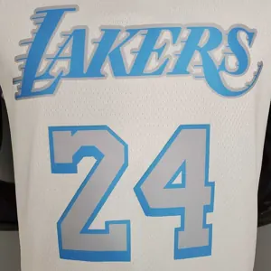 New Lakers Bryant #24 Crew Neck Retro Limited Edition White 1