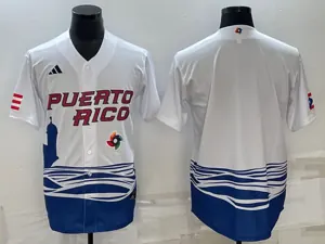 White Puerto Rico 2023 World Cup Baseball Jerseys 11