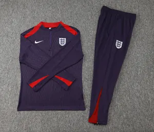 2024 England Player Long Sleeve Training Suit Football Shirts 1