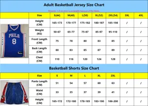 All Products Size Chart 22