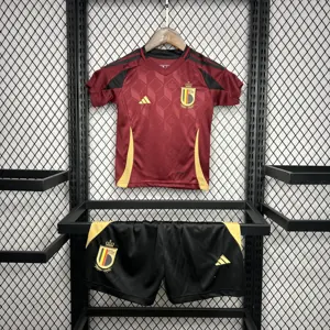 2024 Belgium Home Kid Kits Children Sets Football Jerseys Yupoo