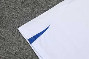 2022 France Training Suit Short Sleeve Kit White Blue 8