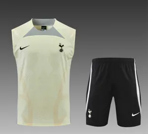 22-23 Tottenham Hotspur vest training suit kit Light Yellow 18