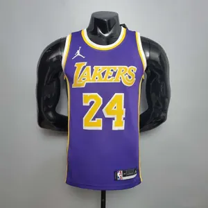 New Lakers Jordan Bryant #24 Theme Purple Round Neck