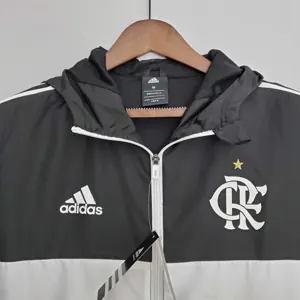 22-23 Flamengo blackwhiteBlue windbreaker 2