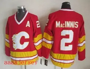 Calgary Flames retro ice hockey jersey M-3XL 卡加利火焰队复古冰球服 1
