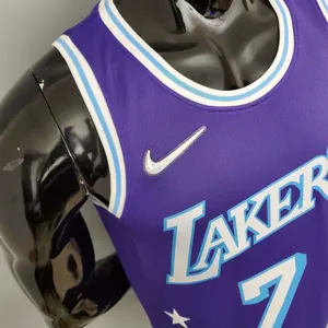 2022 75th Anniversary Anthony #7 Lakers City Edition Purple 4