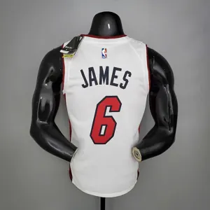 Miami Heat JAMES#6 white 4