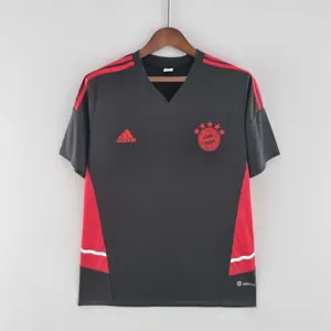 22-23 Bayern training suit blackred edge