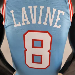 Chicago Bulls LAVINE #8 Blue NBA Jersey 4