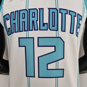 75th Anniversary Oubre #12 Charlotte Hornets White NBA Jersey 6