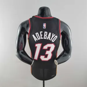 75th Anniversary Miami Heat ADEBAYO#13 black NBA Jersey 6