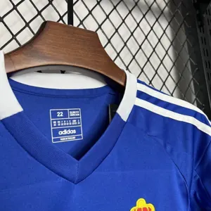 24-25 Real Oviedo Home Kid Kits Youth Apparels Football AAAAJersey Yupoo 2