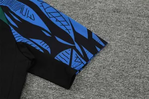2022 Portugal Training Suit Short Sleeve Kit Black 8