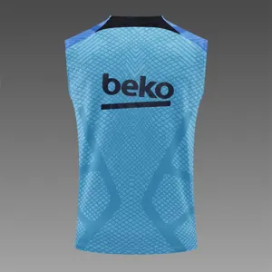 22-23 Barcelona vest training suit kit blue 13