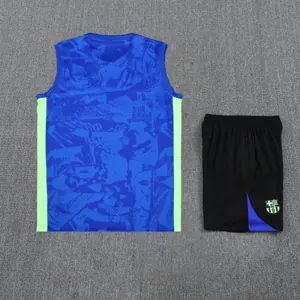 25-26 Barcelona Blue Training Kit Football Vest Suits 1