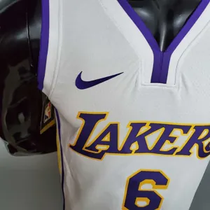 James #6 Lakers white 5