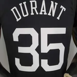 Durant#35 Golden State Warriors black 6