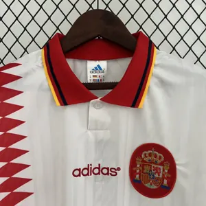 1994 Spain away white retro jersey 6