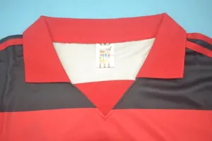 1990 Flamengo home red black 5