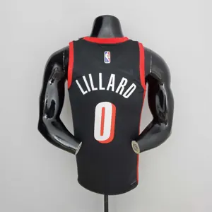 2022 Season Lillard #0 Trail Blazers Urban Edition Black NBA Jersey 9