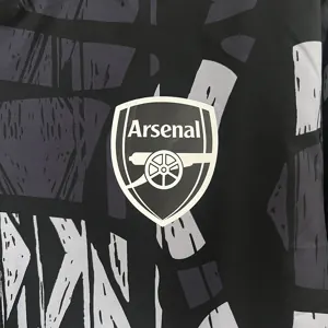 24-25 Arsenal Grey&black Windbreaker Jacket Football AAAAJersey Yupoo 4
