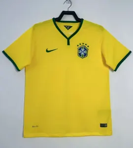 2014 Brazil Home Retro Kit Vintage T-Shirt AAAAJersey Supplier Yupoo