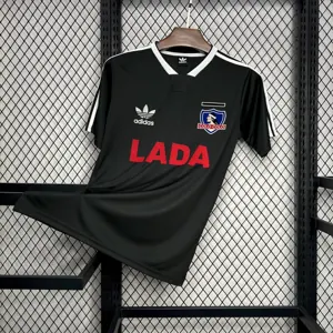 1991 Colo Colo Away Retro Kit Vintage black Shirt Football AAAAJersey Supply Yupoo