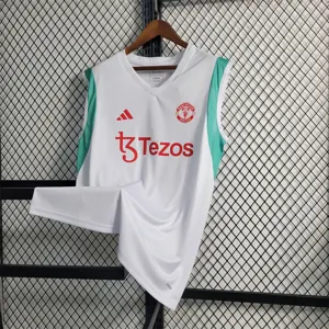 23-24 Manchester United White Training Vest Size S-XXL 7