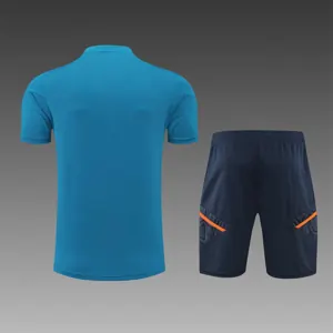 2223 Manchester United Training Suit Short Sleeve Kit Blue 18