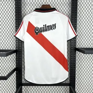 00-01 River Plate Home Retro Kit Vintage Shirt AAAAJersey Supplier Yupoo 1