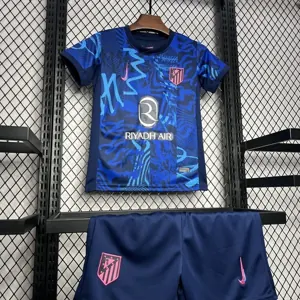 24-25 Atletico Madrid Third Kid Kit Youth Apparels AAAAJersey Supplier Yupoo 2