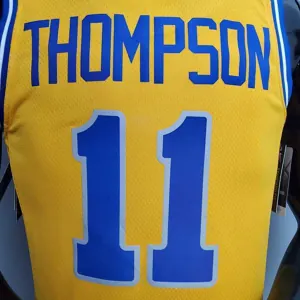 Retro version THOMPSON#11 Golden State Warriors yellow 1