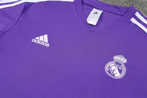22-23 Real Madrid Training Suit Short Sleeve Kit Purple 5