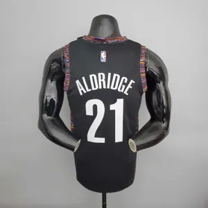 brooklyn#21 Brooklyn Nets City version black 5
