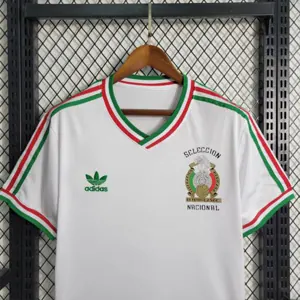 85-86 Retro Mexico Away S-XXL Cheap Soccer Jerseys 3